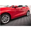 Maxton - Street Pro Rajouts Des Bas De Caisse Audi A3 8Y Noir-Rouge + Rabats Brillant