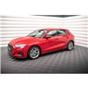 Maxton - Street Pro Rajouts Des Bas De Caisse Audi A3 8Y Noir-Rouge + Rabats Brillant
