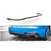 Maxton - Arriere Splitter (avec une barre verticale) Audi A5 S-Line F5 Facelift Noir Brillant