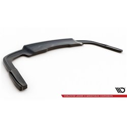 Maxton - Arriere Lame (avec une barre verticale) Audi A5 S-Line F5 Facelift Noir Brillant