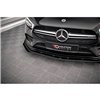 Maxton - Street Pro Lame Du Pare-Chocs Avant Mercedes A35 AMG / AMG-Line Aero Pack W177 Noir + Rabats Brillant