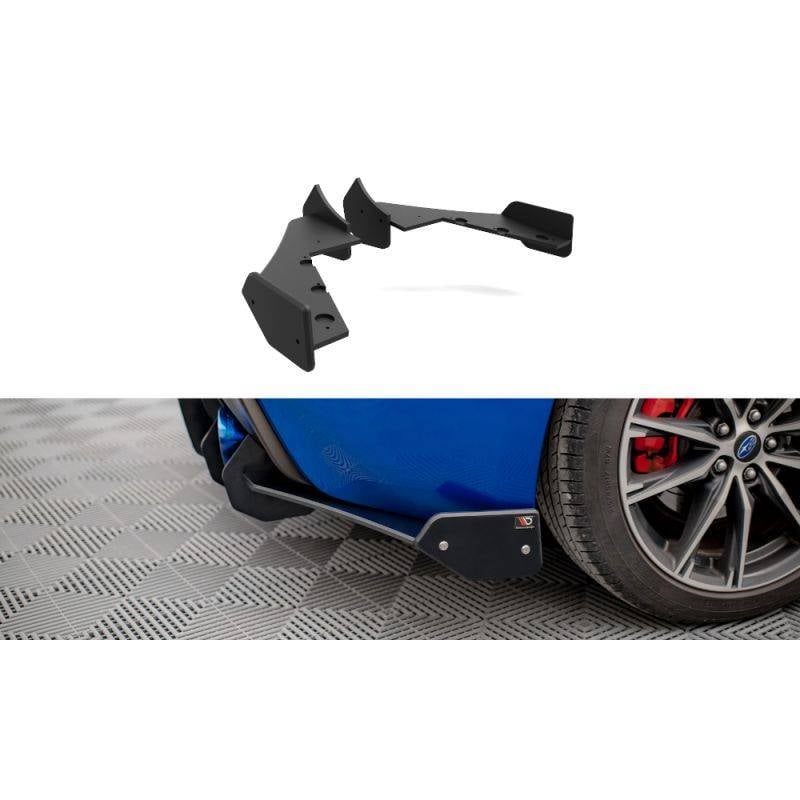 Maxton - Street Pro Lame Du Pare Chocs Arriere Subaru BRZ Mk1 / Mk1 Facelift Noir-Rouge