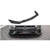 Maxton - Street Pro Lame Du Pare-Chocs Avant Mercedes A35 AMG / AMG-Line Aero Pack W177 Noir-Rouge + Rabats Brillant