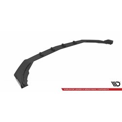 Maxton - Street Pro Lame Du Pare-Chocs Avant Mercedes A35 AMG / AMG-Line Aero Pack W177 Noir-Rouge + Rabats Brillant