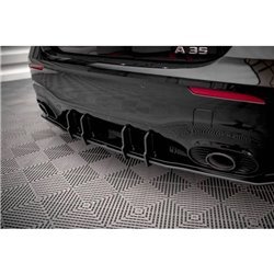 Maxton - Street Pro Central Diffuseur Arriere Mercedes A35 AMG Hatchback Aero Pack W177 Rouge
