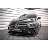 Maxton - Street Pro Lame Du Pare-Chocs Avant Mercedes A35 AMG / AMG-Line Aero Pack W177 Noir-Rouge