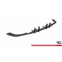 Maxton - Street Pro Central Diffuseur Arriere Mercedes A35 AMG Hatchback Aero Pack W177 Noir-Rouge