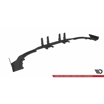 Maxton - Street Pro Diffuseur Arrière Complet Mercedes A35 AMG Hatchback Aero Pack W177 Noir-Rouge + Rabats Brillant