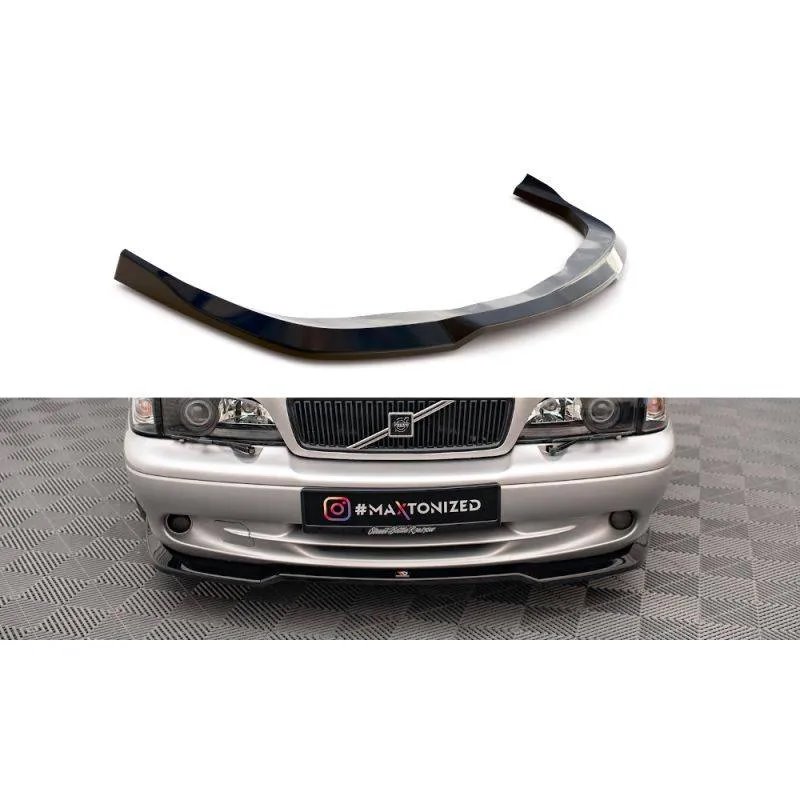 Maxton - Lame Du Pare-Chocs Avant V.2 Volvo C70 Mk1 Noir Brillant