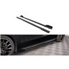 Maxton - Street Pro Rajouts Des Bas De Caisse Mercedes A35 AMG / AMG-Line Aero Pack W177 Noir-Rouge + Rabats Brillant
