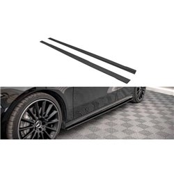 Maxton - Street Pro Rajouts Des Bas De Caisse Mercedes A35 AMG / AMG-Line Aero Pack W177 Noir-Rouge
