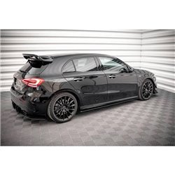 Maxton - Street Pro Rajouts Des Bas De Caisse Mercedes A35 AMG / AMG-Line Aero Pack W177 Noir-Rouge