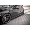 Maxton - Street Pro Rajouts Des Bas De Caisse Mercedes A35 AMG / AMG-Line Aero Pack W177 Noir-Rouge