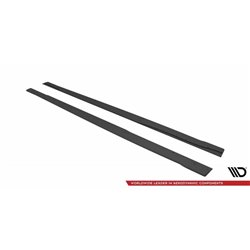 Maxton - Street Pro Rajouts Des Bas De Caisse Mercedes A35 AMG / AMG-Line Aero Pack W177 Noir-Rouge