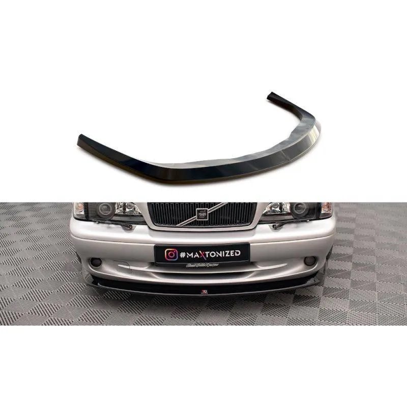 Maxton - Lame Du Pare-Chocs Avant V.1 Volvo C70 Mk1 Noir Brillant