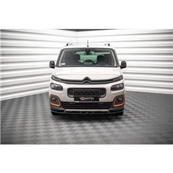 Maxton - Lame Du Pare-Chocs Avant Citroen Berlingo Mk3 Noir Brillant