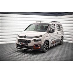 Maxton - Lame Du Pare-Chocs Avant Citroen Berlingo Mk3 Noir Brillant