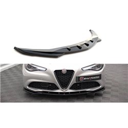 Maxton - Lame Du Pare-Chocs Avant V.2 Alfa Romeo Giulia Sport Noir Brillant
