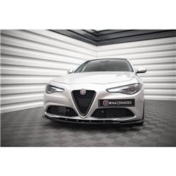 Maxton - Lame Du Pare-Chocs Avant V.2 Alfa Romeo Giulia Sport Noir Brillant