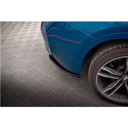 Maxton - Lames De Pare-Chocs Arrière Latérales BMW X6 M F86 Noir Brillant