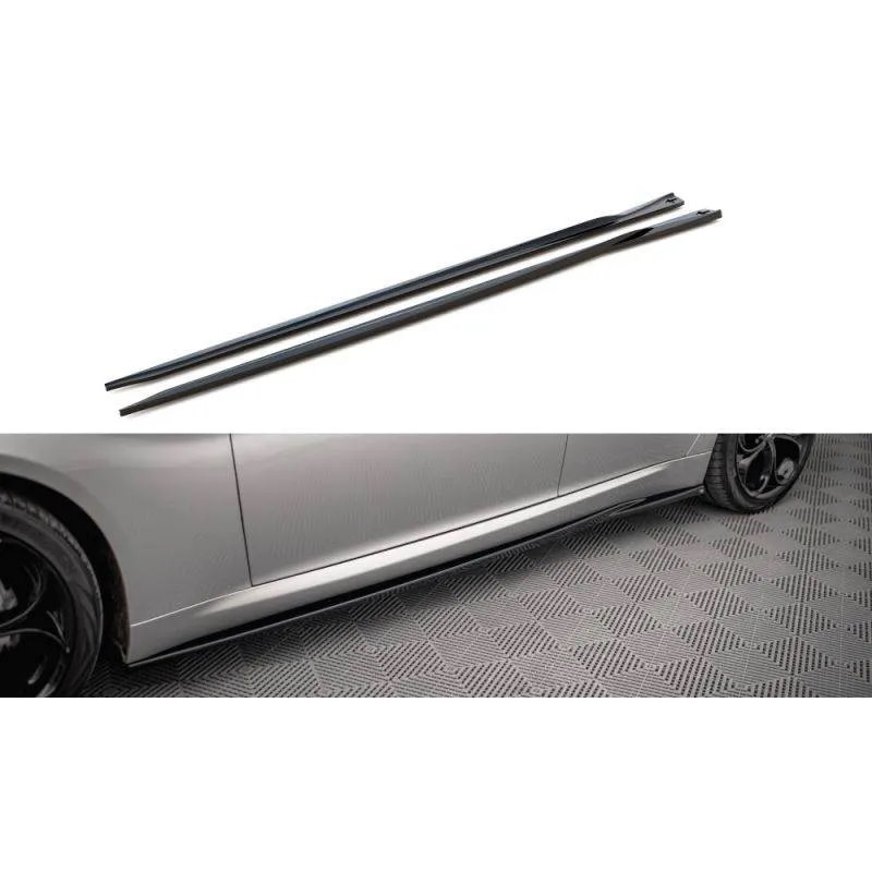 Maxton - Rajouts Des Bas De Caisse Alfa Romeo Giulia Sport Noir Brillant