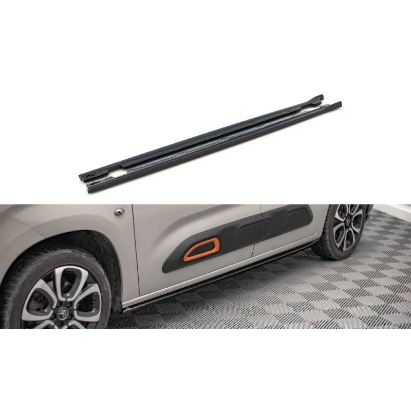 Maxton - Rajouts Des Bas De Caisse Citroen Berlingo Mk3 Noir Brillant