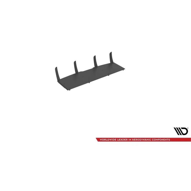 Maxton - Street Pro Central Diffuseur Arriere Hyundai I30 N Fastback Mk3 Facelift Noir-Rouge