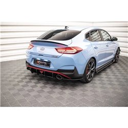 Maxton - Street Pro Lame Du Pare Chocs Arriere Hyundai I30 N Fastback Mk3 Facelift Noir