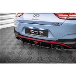 Maxton - Street Pro Central Diffuseur Arriere Hyundai I30 N Fastback Mk3 Facelift Noir