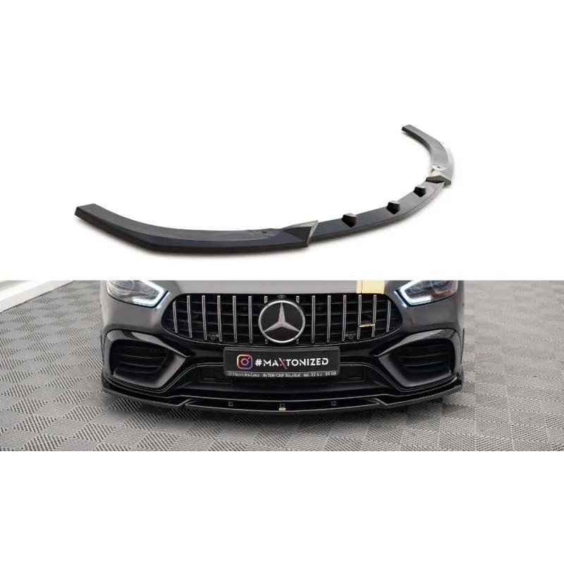 Maxton - Lame Du Pare-Chocs Avant V.3 Mercedes-AMG GT 63S 4 Door Coupe Aero X290 Noir Brillant