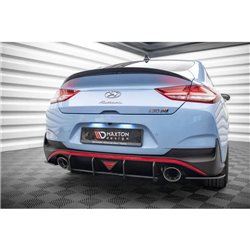 Maxton - Street Pro Central Diffuseur Arriere Hyundai I30 N Fastback Mk3 Facelift Rouge