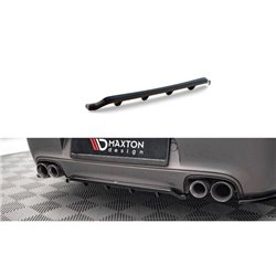 Maxton - Arriere Splitter (avec une barre verticale) Porsche 911 Carrera / Carrera GTS 997 Facelift Noir Brillant