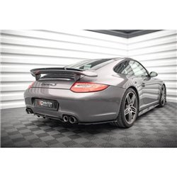 Maxton - Arriere Lame (avec une barre verticale) Porsche 911 Carrera / Carrera GTS 997 Facelift Noir Brillant