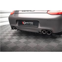 Maxton - Arriere Lame (avec une barre verticale) Porsche 911 Carrera / Carrera GTS 997 Facelift Noir Brillant