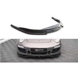 Maxton - Lame Du Pare-Chocs Avant V.2 Porsche 911 Carrera GTS 997 Facelift Noir Brillant