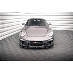 Maxton - Lame Du Pare-Chocs Avant V.2 Porsche 911 Carrera GTS 997 Facelift Noir Brillant
