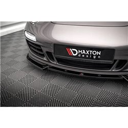 Maxton - Lame Du Pare-Chocs Avant V.2 Porsche 911 Carrera GTS 997 Facelift Noir Brillant