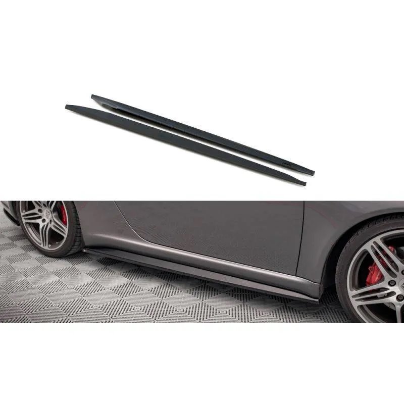Maxton - Rajouts Des Bas De Caisse Porsche 911 Carrera / Carrera GTS 997 Facelift Noir Brillant