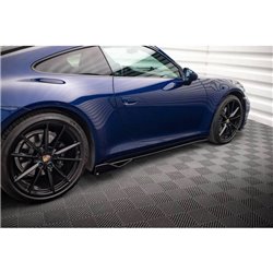 Maxton - Rajouts Des Bas De Caisse V.2 Porsche 911 Carrera Aero / Carrera GTS 992 Noir Brillant
