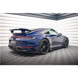 Maxton - Arriere Lame (avec une barre verticale) V.2 Porsche 911 Carrera Aero / Carrera GTS 992 Noir Brillant