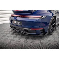 Maxton - Arriere Lame (avec une barre verticale) V.2 Porsche 911 Carrera Aero / Carrera GTS 992 Noir Brillant