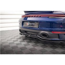 Maxton - Arriere Lame (avec une barre verticale) V.2 Porsche 911 Carrera Aero / Carrera GTS 992 Noir Brillant