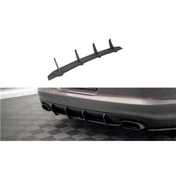 Maxton - Street Pro Central Diffuseur Arriere Porsche Panamera / Panamera Diesel 970 Rouge