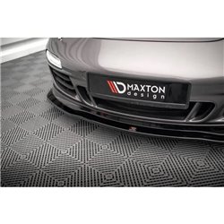 Maxton - Lame Du Pare-Chocs Avant V.1 Porsche 911 Carrera GTS 997 Facelift Noir Brillant