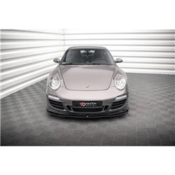 Maxton - Lame Du Pare-Chocs Avant V.1 Porsche 911 Carrera GTS 997 Facelift Noir Brillant