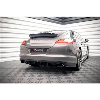 Maxton - Diffuseur Arrière Complet Porsche Panamera / Panamera Diesel 970 Noir Brillant