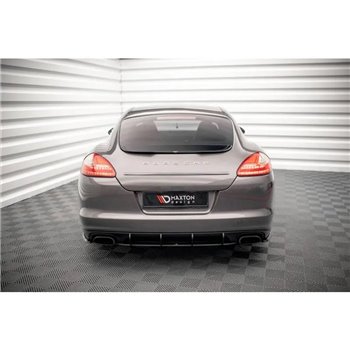 Maxton - Street Pro Central Diffuseur Arriere Porsche Panamera / Panamera Diesel 970 Noir-Rouge