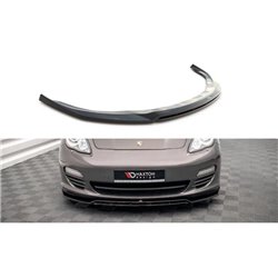 Maxton - Lame Du Pare-Chocs Avant V.1 Porsche Panamera / Panamera Diesel 970 Noir Brillant