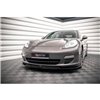 Maxton - Lame Du Pare-Chocs Avant V.1 Porsche Panamera / Panamera Diesel 970 Noir Brillant