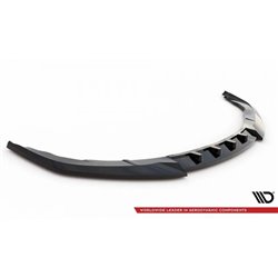Maxton - Lame Du Pare-Chocs Avant V.1 Porsche Panamera Turbo Sport Design Package 970 Noir Brillant